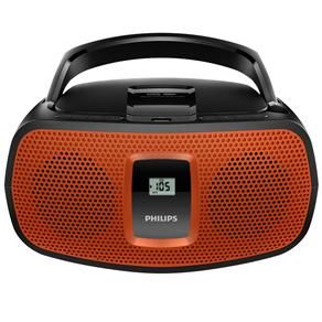 CD Player Portátil Philips AZ391X/78 com MP3, Entrada USB e Entrada de Áudio – 2 W