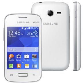 Smartphone Samsung Galaxy Pocket 2 Duos SM-G110B Branco com Dual Chip, Android 4.4, Wi-Fi, 3G, GPS,