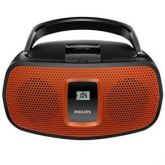 CD Player Portátil Philips AZ391X/78 com MP3, Entrada USB e Entrada de Áudio – 2 W