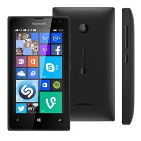 Smartphone Microsoft Lumia 435 Dual DTV Preto com Windows Phone 8.1, Tela 4